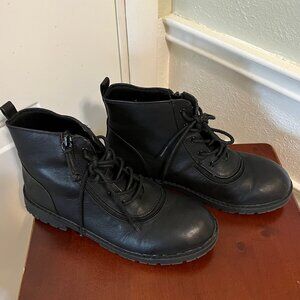 Billy Footwear - Black Boots - Faux Leather - Size Big Kids 6M - Billy Boot II